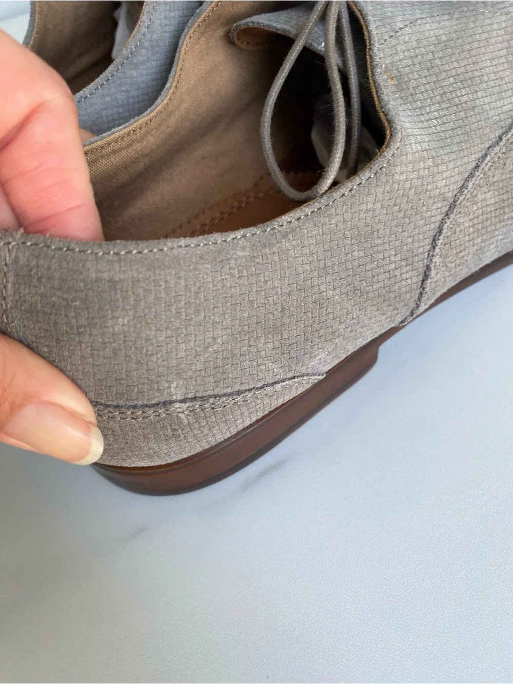 ALDO men’s grey dress shoes size 12 suede